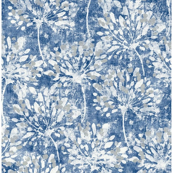 2814-24577 | Bath, Neutrals Botanical Wallpaper - Advantage