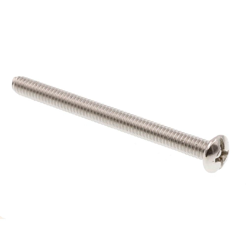 Prime-Line 1/4 in. 20 x in. Grade 18-8 Stainless Steel Phillips/Slotted  Combination Drive Pan Head Machine Screws (25-Pack) 9009613 The Home Depot
