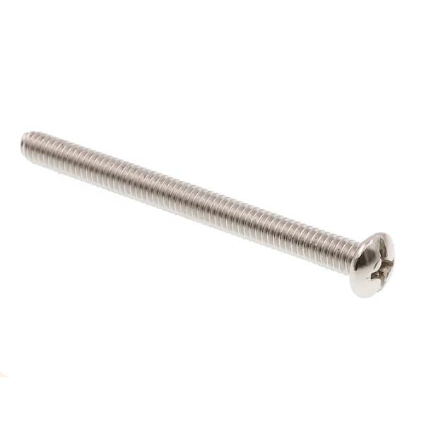 Prime-Line 1/4 in. - 20 x 3 in. Grade 18-8 Stainless Steel Phillips/Slotted Combination Drive Pan Head Machine Screws (25-Pack)
