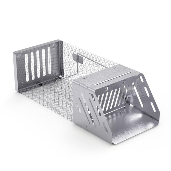 Automatic Continuous Rat Trap Single Door Mouse Cage Humane Live Animal Trap Cage Indoor Outdoor for Small Rodents