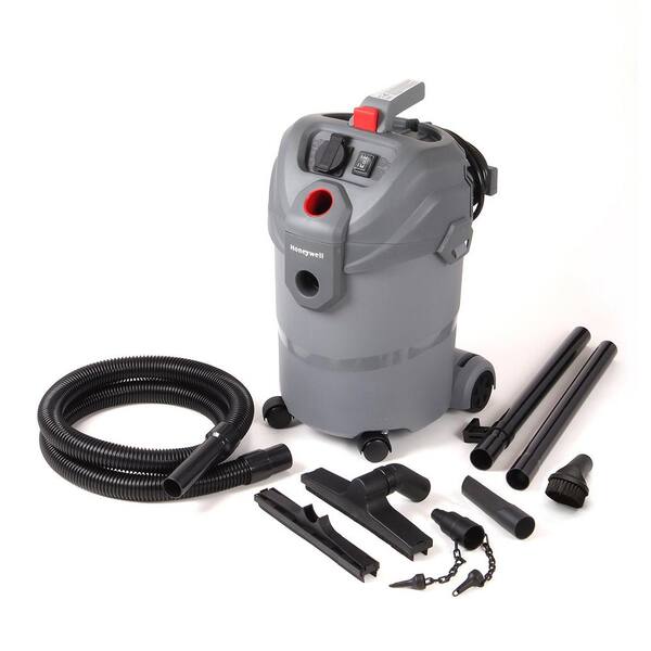 Honeywell 5.5 gal. 6.0-Peak HP Wet/Dry Vac Utility Vacuum with Blower Kit and 120-Volt Socket for Dust Collection
