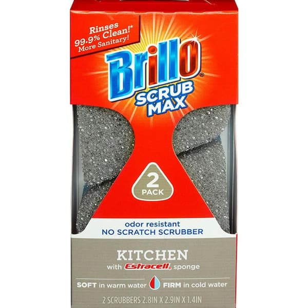 Brillo Scrub Max Kitchen Sponge (2-Count Case of 6)