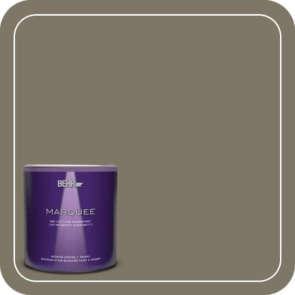 BEHR MARQUEE 1 qt. Home Decorators Collection #HDC-NT-05 Aged Olive Eggshell Enamel Interior Paint & Primer