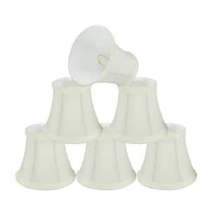 6 in. x 5 in. Off White Bell Lamp Shade (6-Pack)