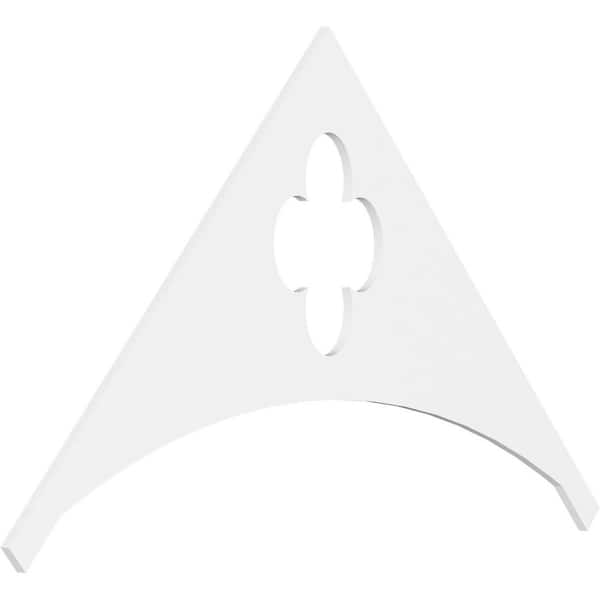 Ekena Millwork 1 in. x 72 in. x 42 in. (14/12) Pitch Turner Gable Pediment Architectural Grade PVC Moulding