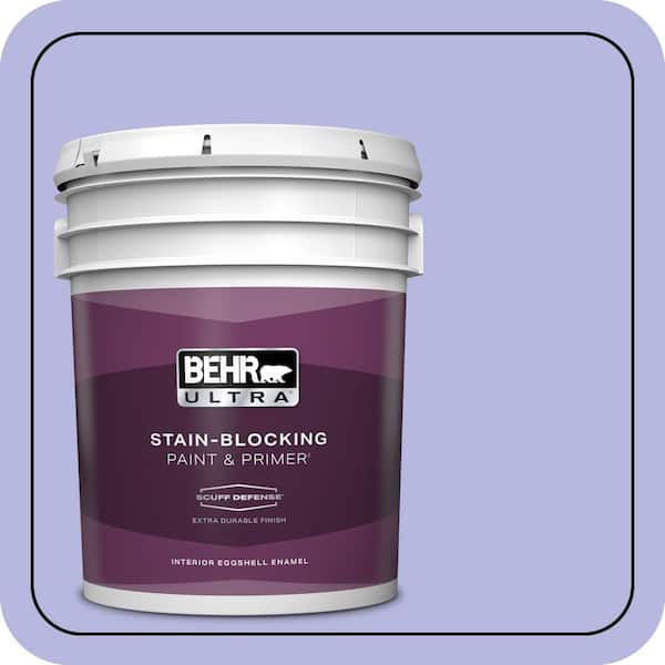 BEHR ULTRA 5 gal. #P550-3 Lavender Cloud Extra Durable Eggshell Enamel Interior Paint & Primer