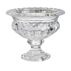 Clear Glass Decorative Vase - 4.3 in. High