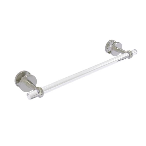 Polished Brass Allied Brass CV-41T-BB-30-PB Clearview Collection 30 Inch Back Shower Door Towel Bar with Twisted Accents 