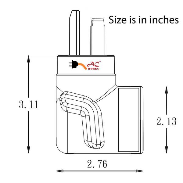 tesla 3 prong adapter