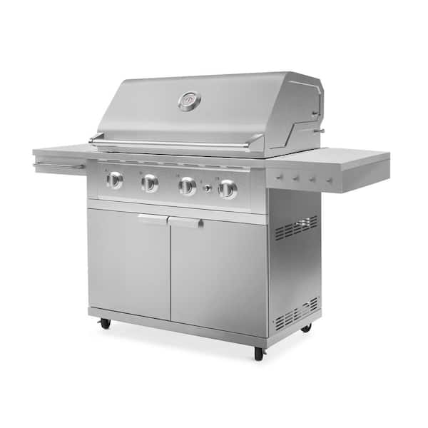 NewAge Products Outdoor Kitchen 36 in. Propane Gas 4 -Burners Grill Cart with Performance Grill