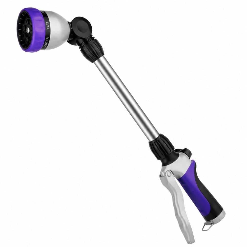 Metal Garden Watering Wand with 180° Swivel Head, 16 in. Hose Nozzle Sprayer with 7 Patterns and Flow Control price history on PriceWatchPro