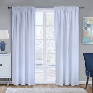 Ultimate Liner White Polyester Smooth 45 in. W x 113 in. L Multi Header Indoor Blackout Curtain Liner (Single Panel)