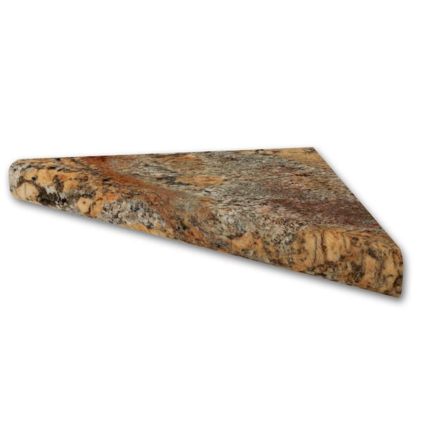 FlexStone 15 in. Corner Shelf Niche in Crema Bordeaux