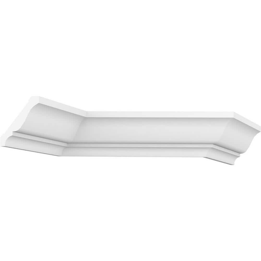 Unfinished PVC Crown Moulding, 96 inches