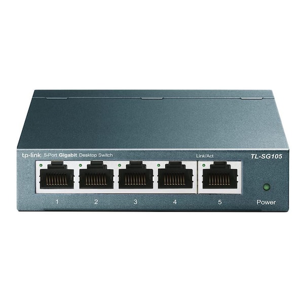 Etokfoks TL-SG105,5 Port Gigabit Ethernet Hub Navy Blue - (1-Pack