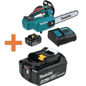 LXT 10 in. 18V Lithium-Ion Brushless Electric Battery Chainsaw Kit (4.0Ah) with bonus 18V LXT Lithium-Ion Battery 4.0Ah