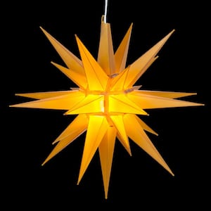 14 in. Illuminated LED Gold Holiday Moravian Star