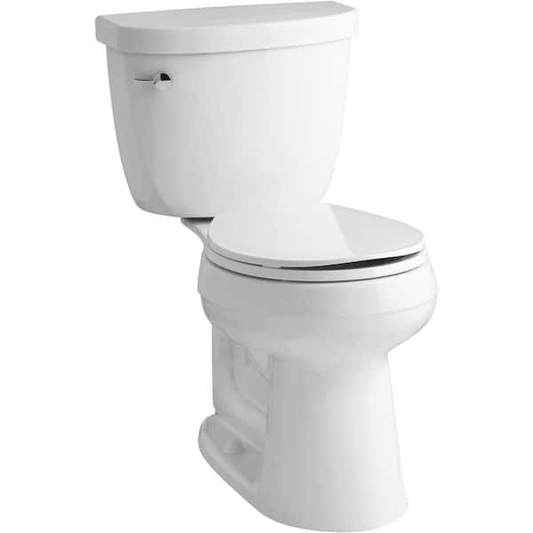 KOHLER Cimarron Complete Solution 2-Piece 1.28 GPF Single Flush Round Toilet in White, Seat Included