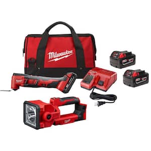 M18 18V Lithium-Ion Cordless Oscillating Multi-Tool Kit with LED Search Light and (2) 3.0Ah Batteries