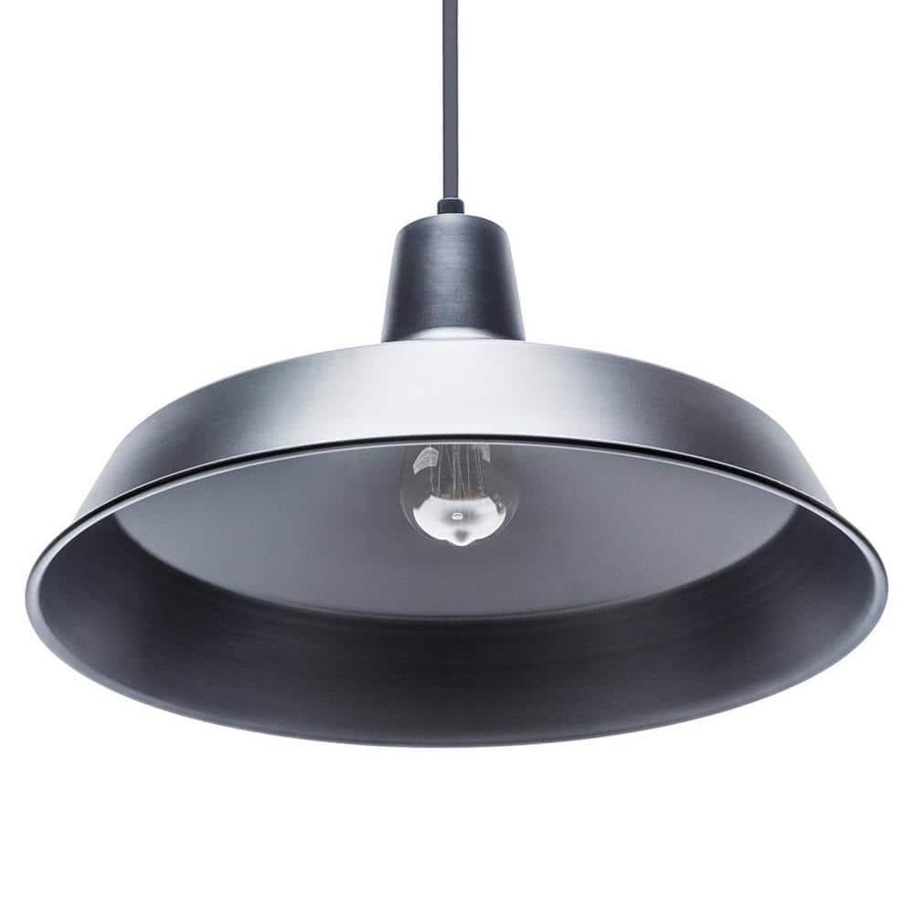 Barnyard Industrial Matte Black Globe Pendant with Energy Star LED