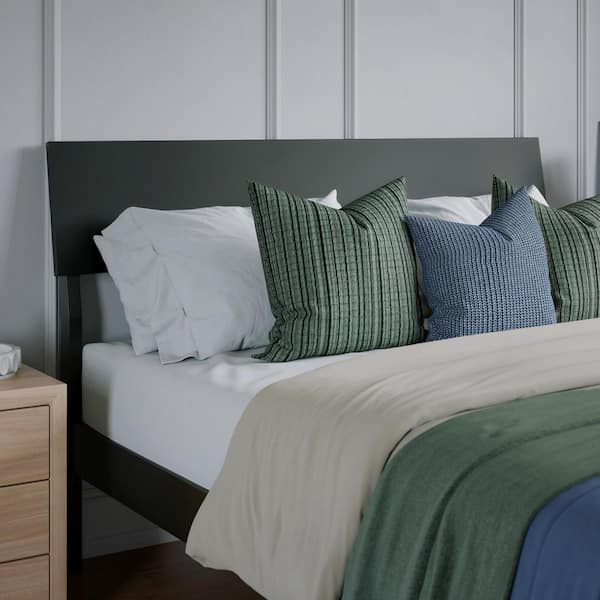 Bradford Black Wood Full Adjustable Panel Headboard