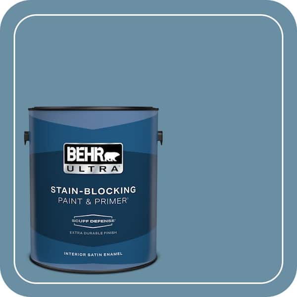 BEHR ULTRA 1 gal. #PPU14-04 French Court Extra Durable Satin Enamel Interior Paint & Primer