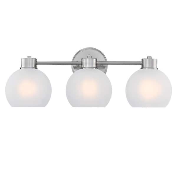 Westinghouse Dorney 24 in. 3-Light Brushed Nickel Vanity Light