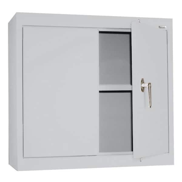 Wall Mounted Garage Cabinet in Dove Gray (30 in. W x 26 in. H x 12 in. D)