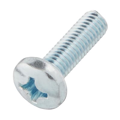 M6-1.0 x 20mm Zinc Pan Head Phillips Drive Machine Screw 4-Pieces