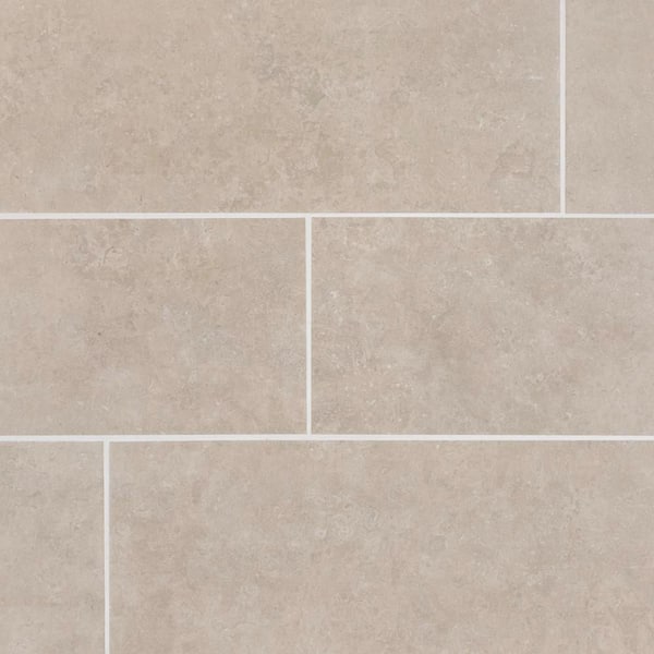 Jeffrey Court Botticino Beige 8 in. x 24 in. Matte Subway Ceramic Wall Tile (11.625 sq. ft./Case)