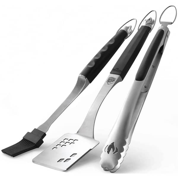 Cuisinart Set of 3 Tongs Stainless Steel & Red 10 13 16 - new open  package