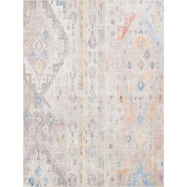 Unique Loom Basilica Malasana Ivory 9 ft. x 12 ft. Area Rug