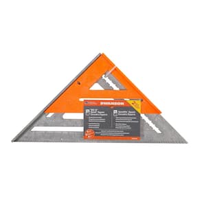 Swanson 12 inch Aluminum Speed Square with Plain Markings and 8 inch Speedlite Orange Composite Speed Square Combo