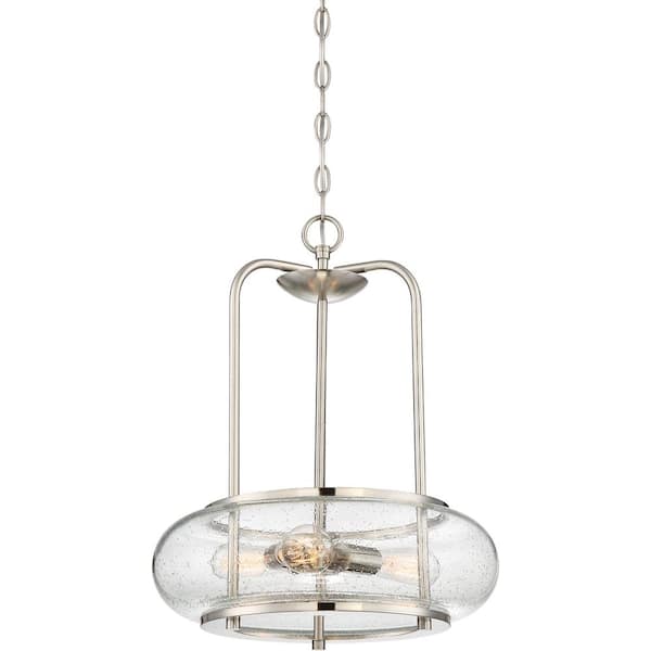 Trilogy 3-Light Brushed Nickel Pendant