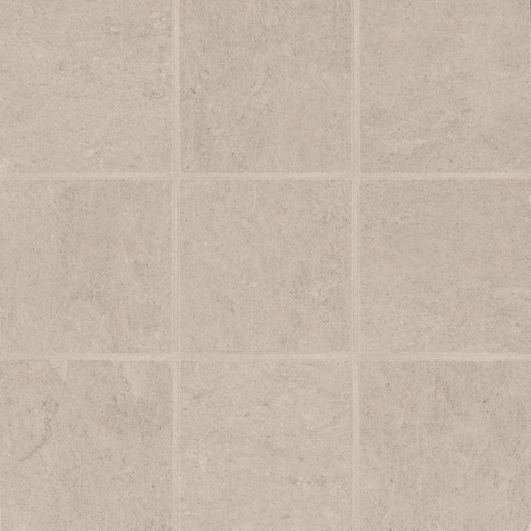 Thaddeus Almond 4 in. x 4 in. Geometric Matte Porcelain Mosaic Tile (5.0 sq. ft. /Case)