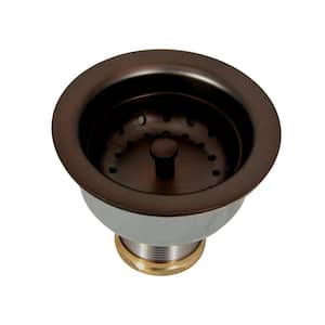 3-1/2 in. Stainless Steel Kitchen Strainer Drain in Oil Rubbed Bronze