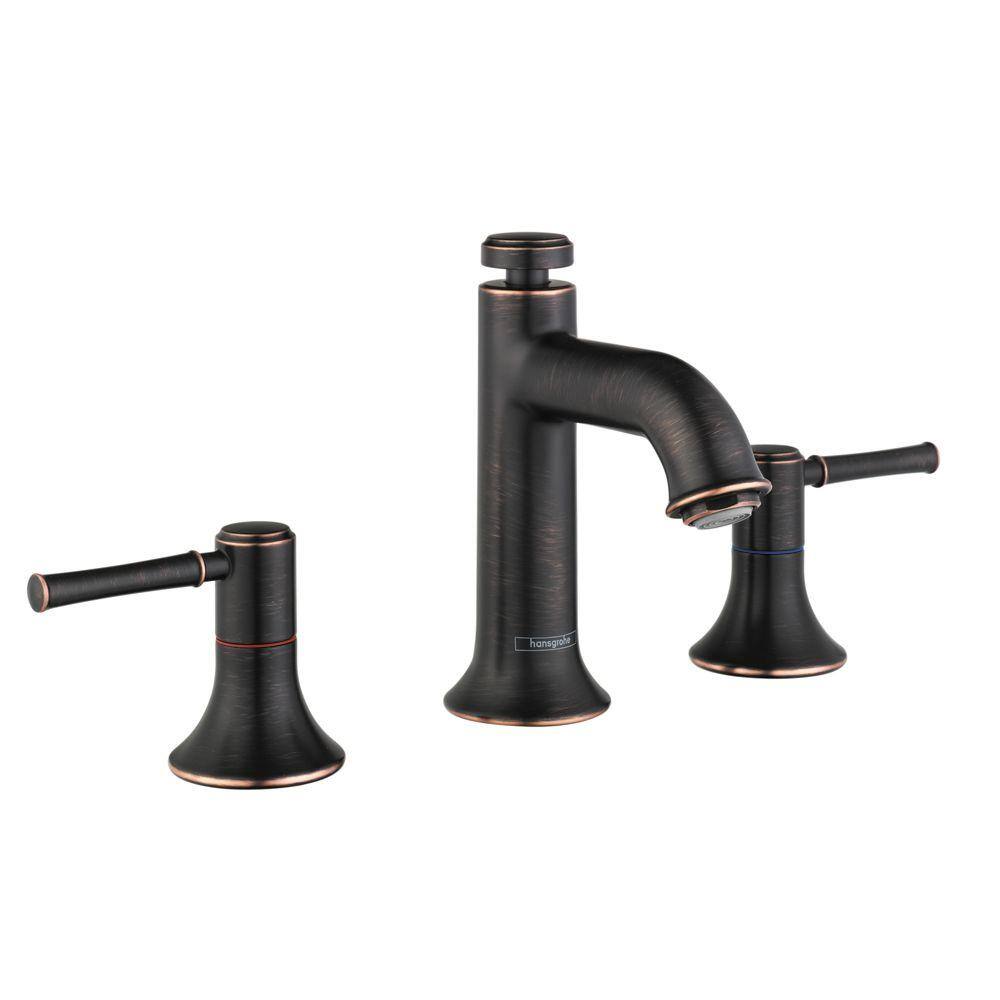 Hansgrohe Talis C 8 In Widespread Double Handle Bathroom Faucet In   Rubbed Bronze Hansgrohe Widespread Bathroom Faucets 14113921 64 1000 