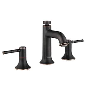 Talis C 8 in. Widespread Double Handle Bathroom Faucet in Rubbed Bronze