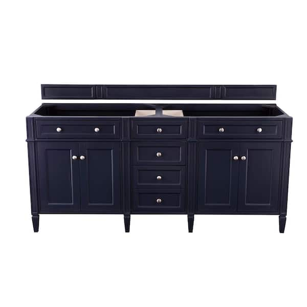 James Martin Vanities Brittany 70.8 in. W x 23 in.D x 32.8 in. H Bath Vanity Cabinet Without Top in Victory Blue