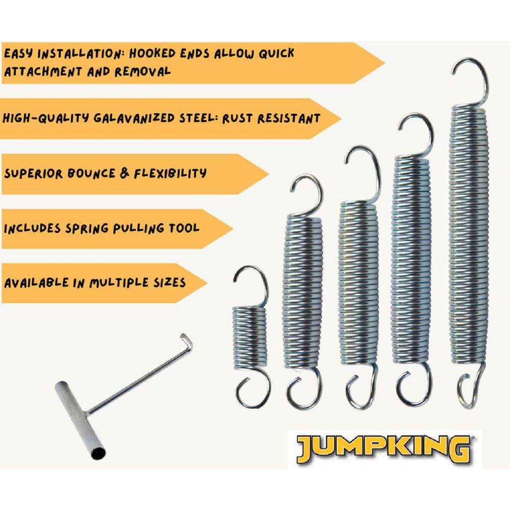 6-inch Silver Alloy Steel Trampoline Springs Set of 5