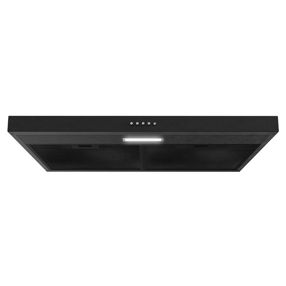 Streamline 30" Black Stainless Steel Under Cabinet Range Hood with LED Light