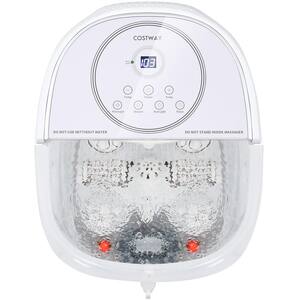 Costway Portable Foot Spa Bath Motorized Massager Electric Feet Salon Tub  with Shower Silver EP24368SB - The Home Depot