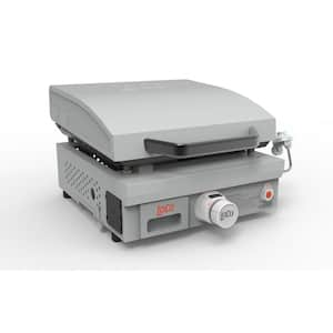 Loco 2 Burner Liquid Propane Outdoor Griddle with Hood Gray