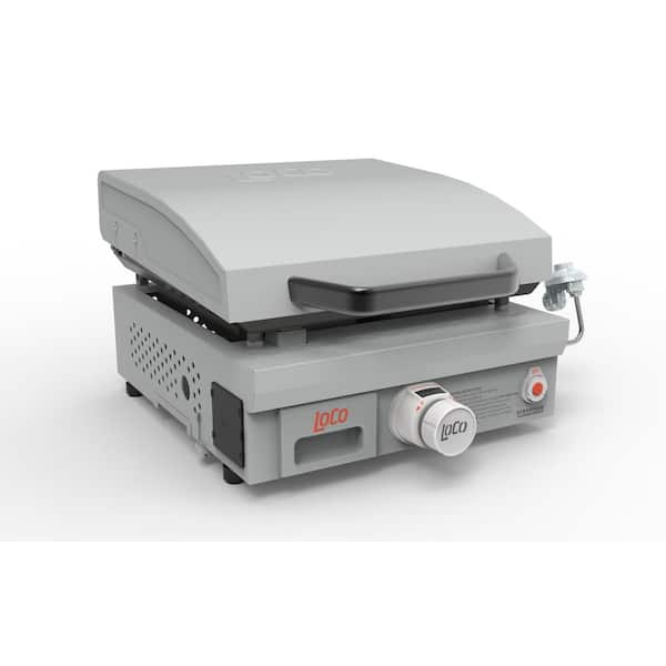 LOCO Series I 16 in. 1-Burner Portable Tabletop Digital Propane SmartTemp Flat Top Grill/Griddle in Chalk Finish