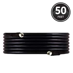 50 ft. RG6 Dual Shield Coaxial Cable with F-Type Connectors in Black