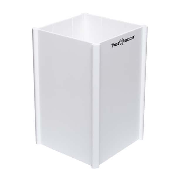 Post Shields 3.5 in. x 3.5 in. x 6 in. H Post Wrap in White