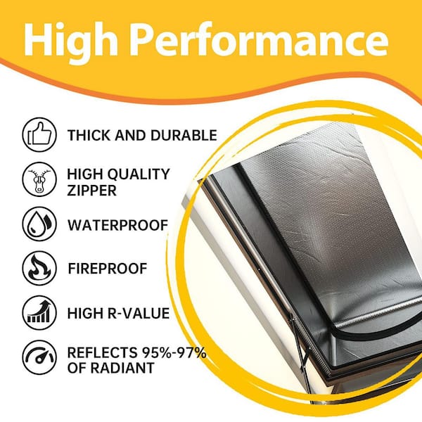 25 in. x 54 in. x 11 in. Energy Saving Tent Attic Door Insulation Cover Ladder Pull Down Insulator (1-Pack)
