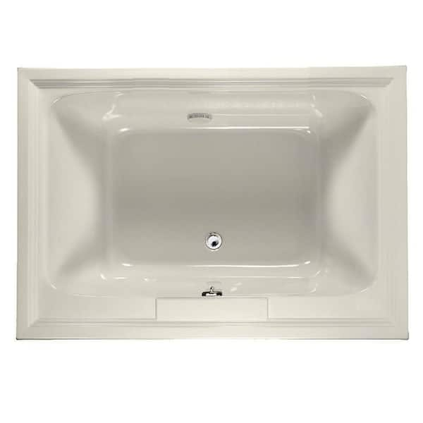 American Standard Town Square 5 ft. x 42 in. Center Drain Soaking Bathtub in Linen