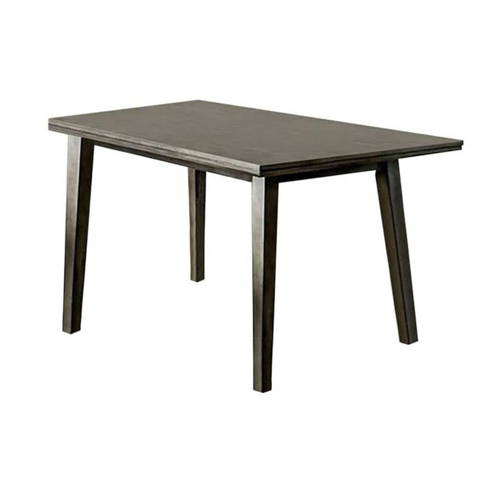 Abelone 59.875 in. Rectangle Gray Wood (Seats-6)