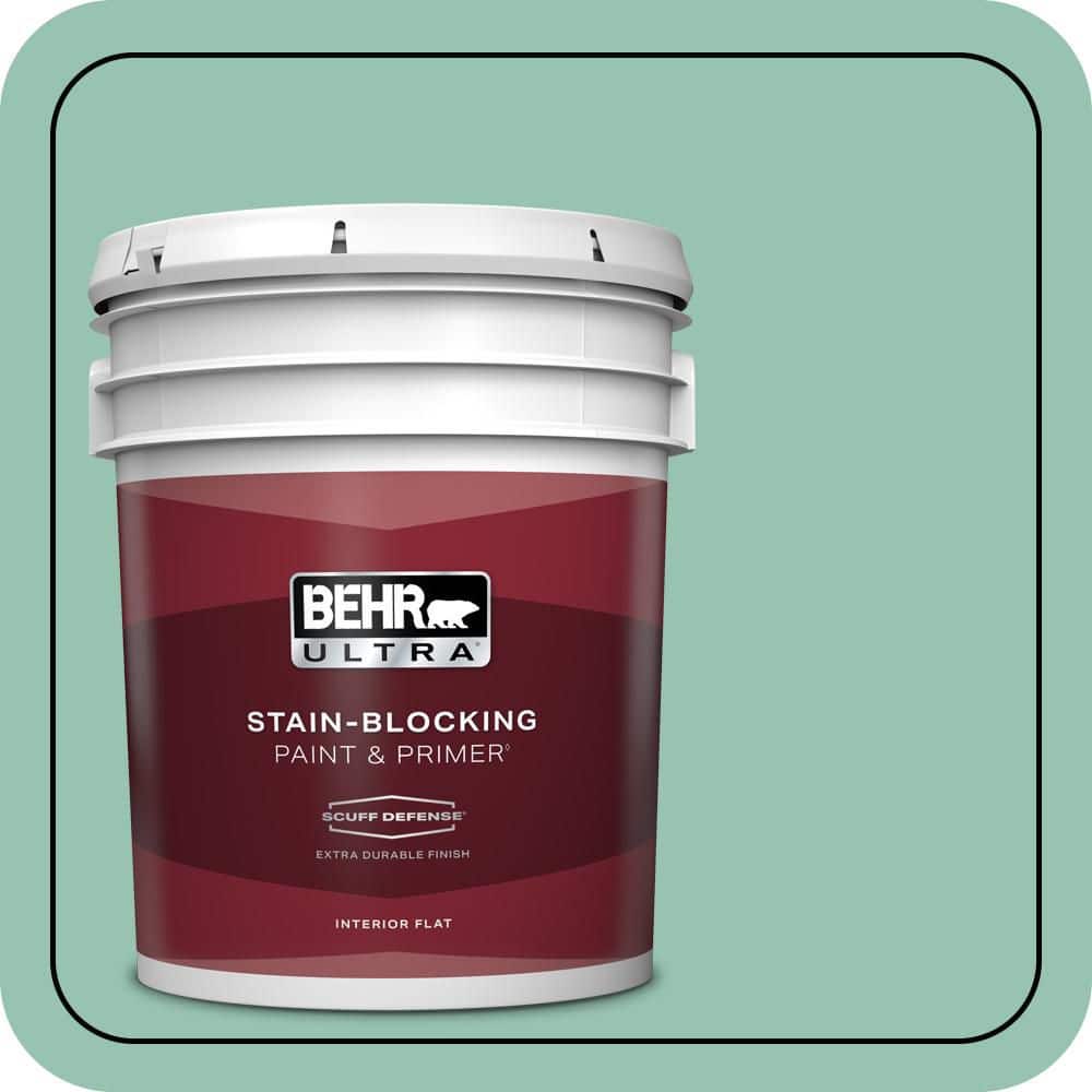 5 gal. #M420-4 Jade Mountain Extra Durable Flat Interior Paint & Primer price history on PriceWatchPro